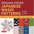 Origami Paper Set - 96 Sheets with 8 Japanese Washi Patterns, 6x6 Inch for Craft & Education