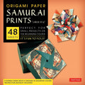 Large Samurai Origami Paper Sheets 8 1/4 Inch - 48 Sheets for Crafts & Folding