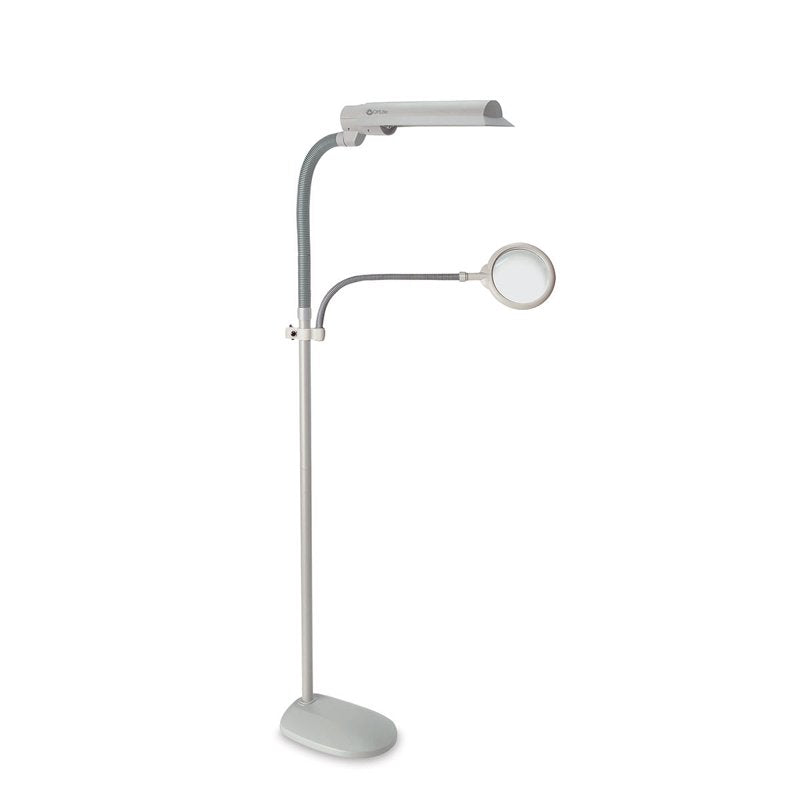 OttLite EasyView Floor Lamp with 3x Magnifier - Craft, Sewing, Reading Light