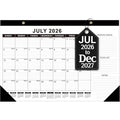 Desk Calendar 2026-2027, 17 x 11.5 in, 18-Month Jul 2026-Dec 2027, Julian Date, Monthly Goals & Notes – Includes Notes Variation