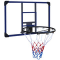 Wall-Mounted Basketball Hoop 35x24 Inches with Shatterproof Backboard & All-Weather Mesh