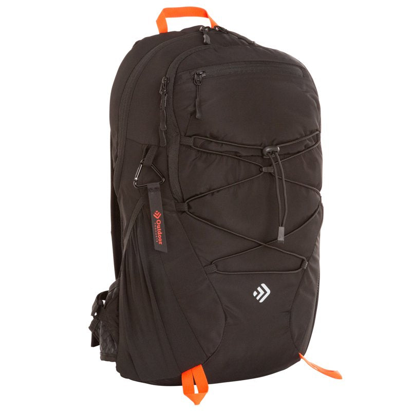 Outdoor Backpack 19.5L Hiking Daypack with Hydration Compatibility Black