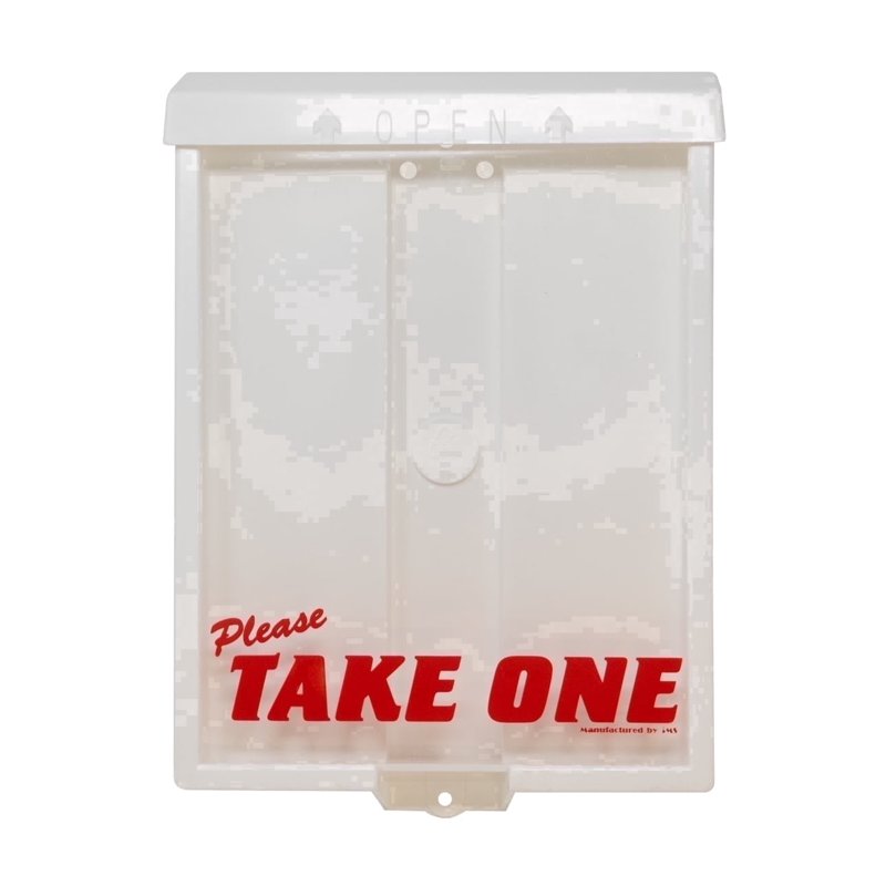 Outdoor Weatherproof Flyer Box for Real Estate Listings - Snap Shut Lid, Holds 100 Documents