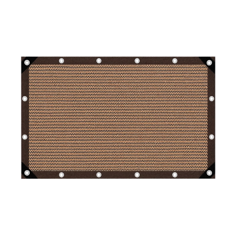 Outdoor Sun Shade & Privacy Screen Brown 90% Shade Cloth - Multiple Sizes