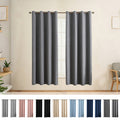 Blackout Insulated Curtain for Window - Light Control & Privacy, 59x63in