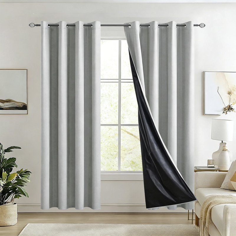 Blackout Curtains Thermal Insulated Window Drapes for Bedroom & Living Room