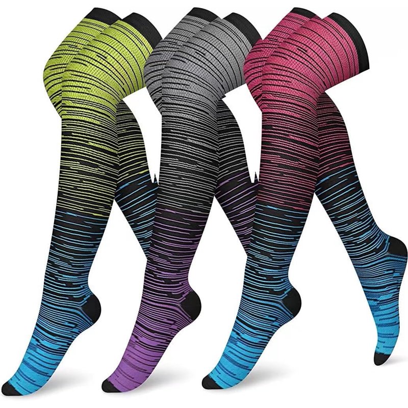 Over the Knee Compression Socks for Women 3 Pairs Knee High Circulation Athletic