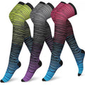 Over the Knee Compression Socks for Women 3 Pairs Knee High Circulation Athletic