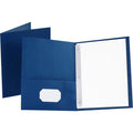 Twin Pocket Folder 25 Pack - Recycled Leatherette Office Document Organizer