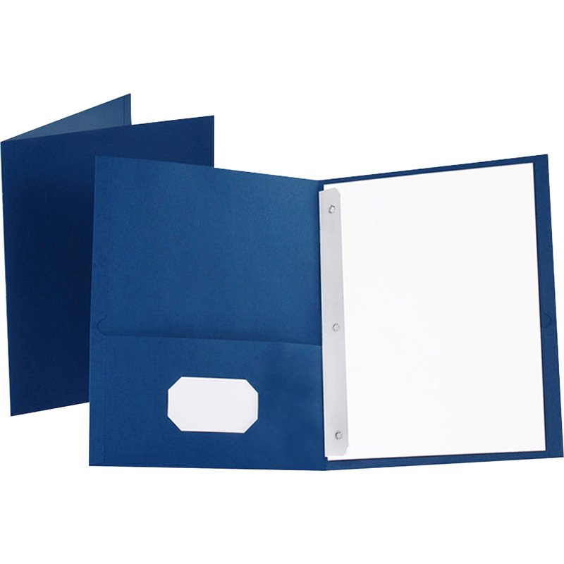 Twin Pocket Folder 25 Pack - Recycled Leatherette Office Document Organizer