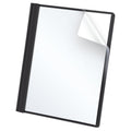 Oxford Clear Front Report Covers, Letter Size, Black, 25 Pack