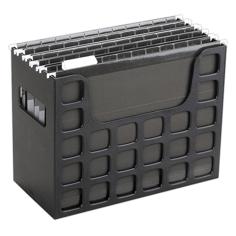 Desktop File Organizer with Hanging Folders - Letter Size Plastic Storage, Multiple Pack Options
