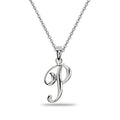 Personalized Sterling Silver Letter Necklace - Custom Initial Pendant