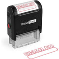 Self-Inking Rubber Office Stamp with Red Ink - Emailed Document Management
