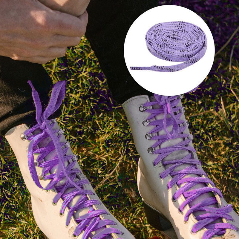 Ice Hockey Skate Laces - 108 cm Flat Polyester Cotton Replacement