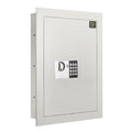Wall Safe with Digital Keypad and Manual Override Keys - Concealed Security Safe for Home & Business