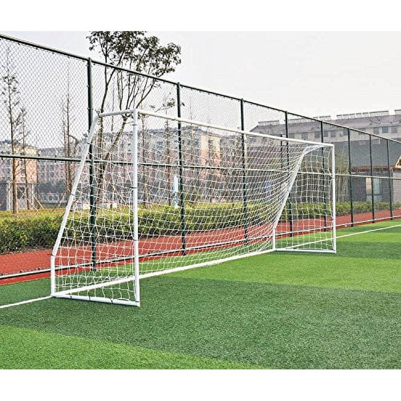 Pass 12' x 6' Competition Soccer Goal - 2in Steel Frame with Net, Ground Stakes