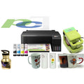 Wireless Sublimation Printer Bundle with Mug Press - High-Volume 10,000 Pages