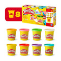 Kids Play Dough Set - Rainbow Colors 8-Pack, Non-Toxic Creative Modeling Clay