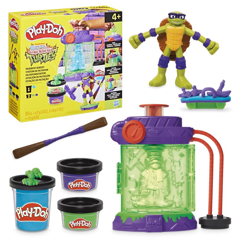 Teenage Mutant Ninja Turtles Play-Doh Mutation Station Arts & Crafts Toy Set for Kids 4+