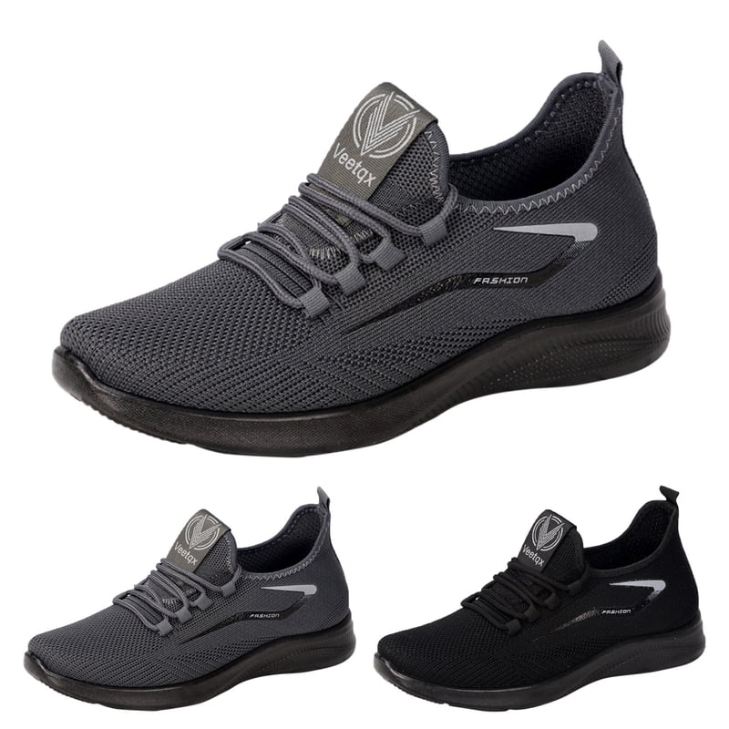 Men's Breathable Mesh Slip-On Sneakers for Casual Walking and Sports