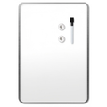 Magnetic Dry Erase Board 17x23 Inches with Marker & Magnets - White