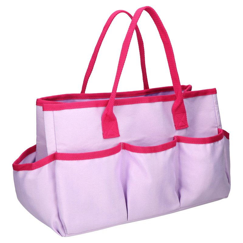 Teacher Tote Bag Organizer Carry-All for Classroom Supplies - Pink, Teal, Multicolor