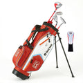 PGA TOUR x First Tee 7-Piece Junior Golf Club Set - Right-Handed, 4'8"–5'3", Red (With Stand Bag) - Variation: Right-Handed, Red - Heights 4'8" to 5'3"