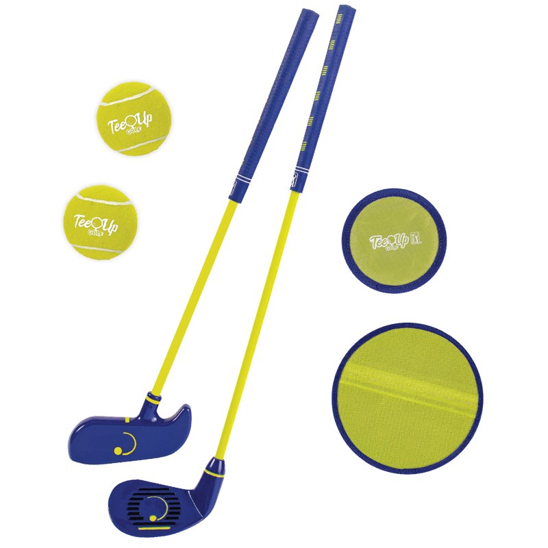 Kids Golf Starter Set with Clubs Balls & Disks - Perfect for Ages 3-6