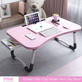 PHANCIR Foldable Lap Desk, 23.6 Inch Portable Wood Laptop Desk Table