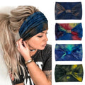 Wide Boho Headbands for Women 4 Pack Stretchy Hair Accessories for Yoga & Workout