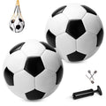 PlayZap Soccer Ball Size 3/4/5 with Pump – Single or 2 Pack, Official Size & Weight, Indoor/Outdoor