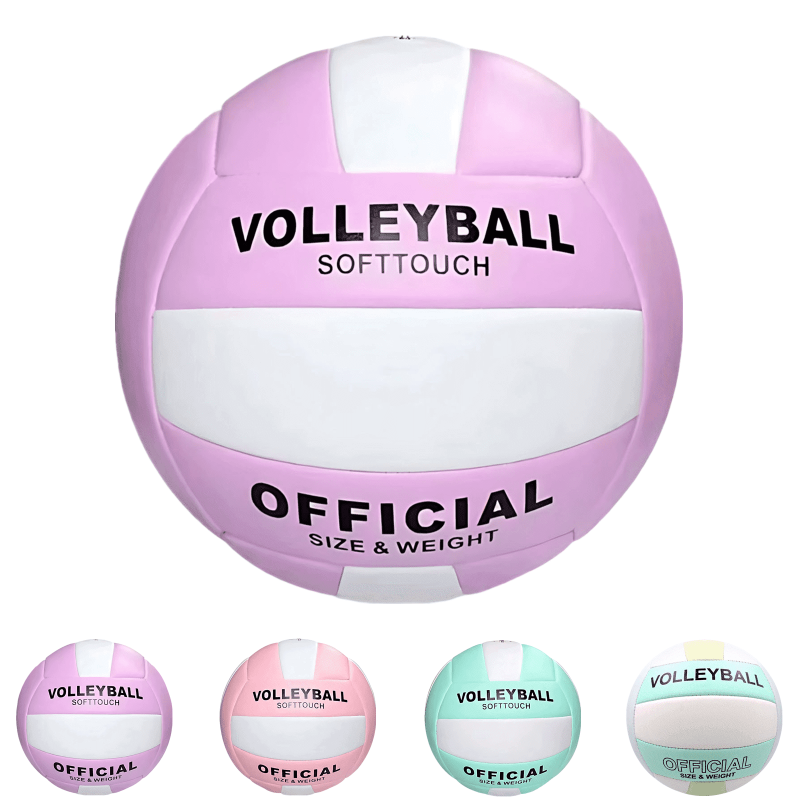 Official Size Soft Volleyball for Indoor, Outdoor, Beach & Training - Durable Sports Ball