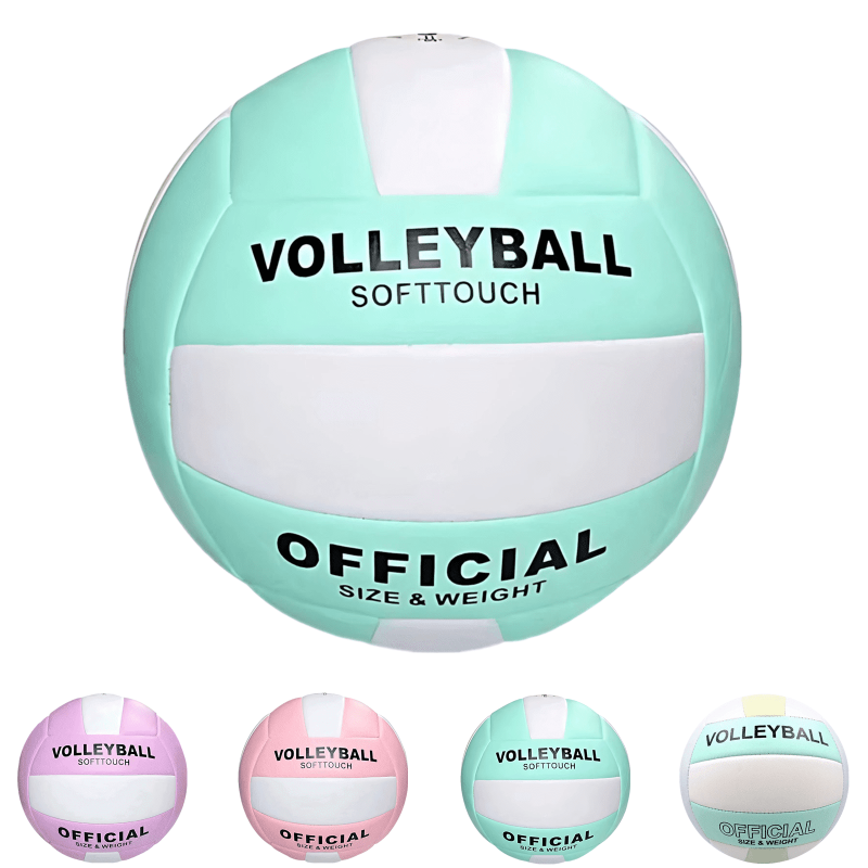 Official Size Soft Volleyball for Indoor, Outdoor, Beach & Training - Durable Sports Ball