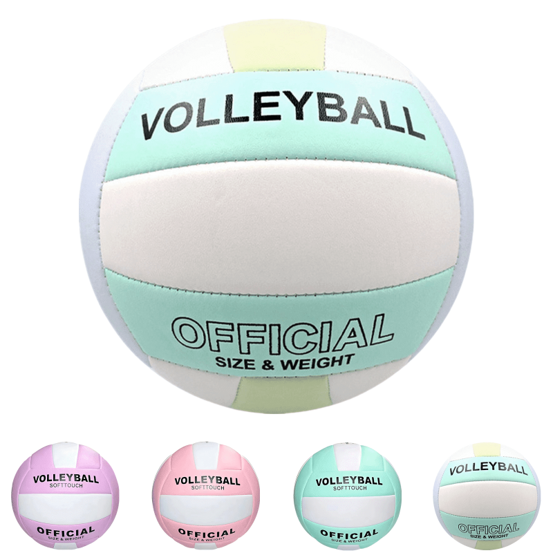Official Size Soft Volleyball for Indoor, Outdoor, Beach & Training - Durable Sports Ball