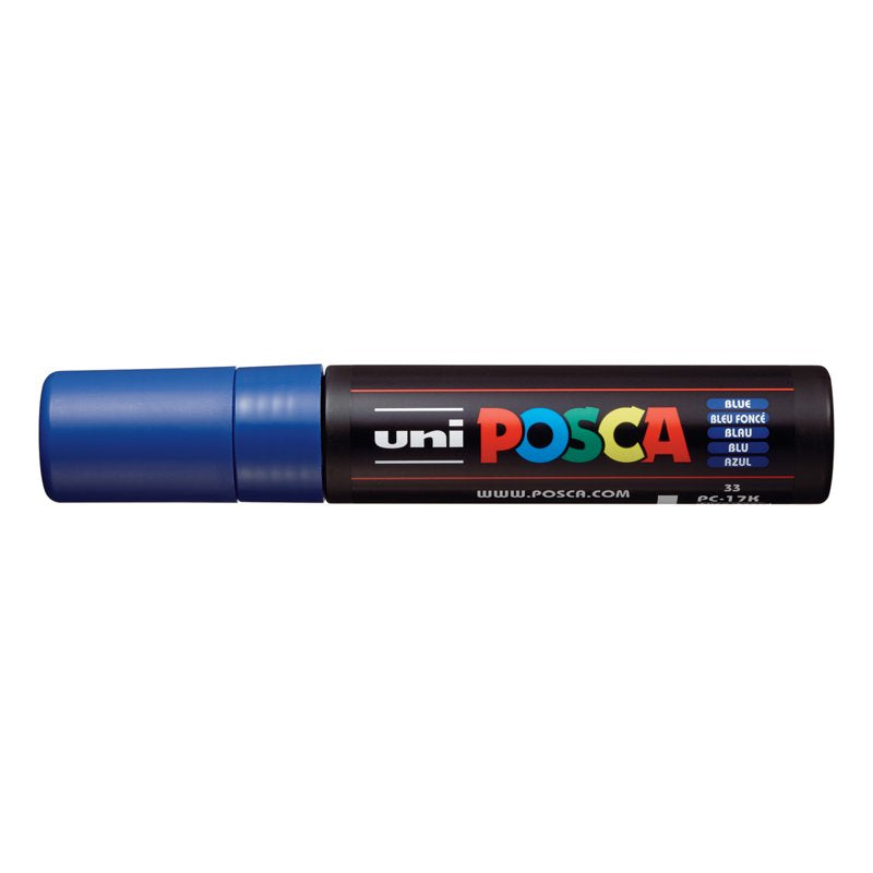 POSCA PC-17K Extra Broad Rectangular Chisel Paint Marker - Blue (Variation: Blue)