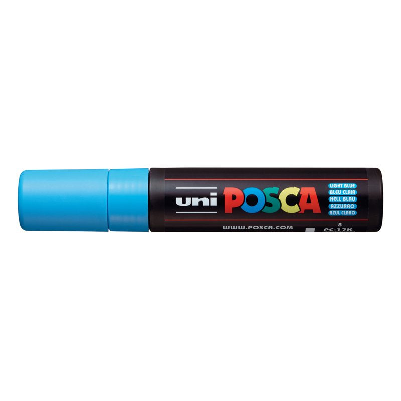 POSCA PC-17K Extra Broad Rectangular Chisel Marker - Light Blue