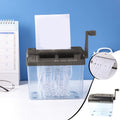 Mini Portable Hand Shredder for Paper and Documents - Manual Office Shredder