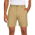 Puli Men’s Golf Dress Shorts 7" Flat Front Solid Dark Khaki - 36