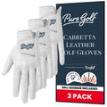 Men's Golf Gloves with Ball Marker - Cabretta Leather, Multi-Pack
