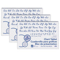 Unruled Chart Tablet 24x16 Inches - White, 25 Sheets - Office & Education Supplies