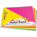 Fluorescent Poster Board Pack - 11 x 15 Inches, 5 Assorted Sheets