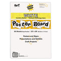 Poster Board 22x28 Inch White - Pack of 50 Sheets for Classroom & Projects