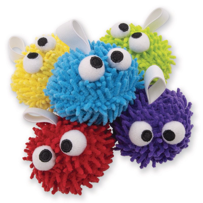 Whiteboard Erasers Puffs with Elastic Band - Microfiber 3x3 Inch Pack of 25