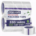 Clear Packing Tape 6 Rolls, 1.88 x 55 Yards for Moving & Shipping