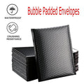 Black Bubble Mailers 13x18cm Padded Shipping Envelopes Pack of 50