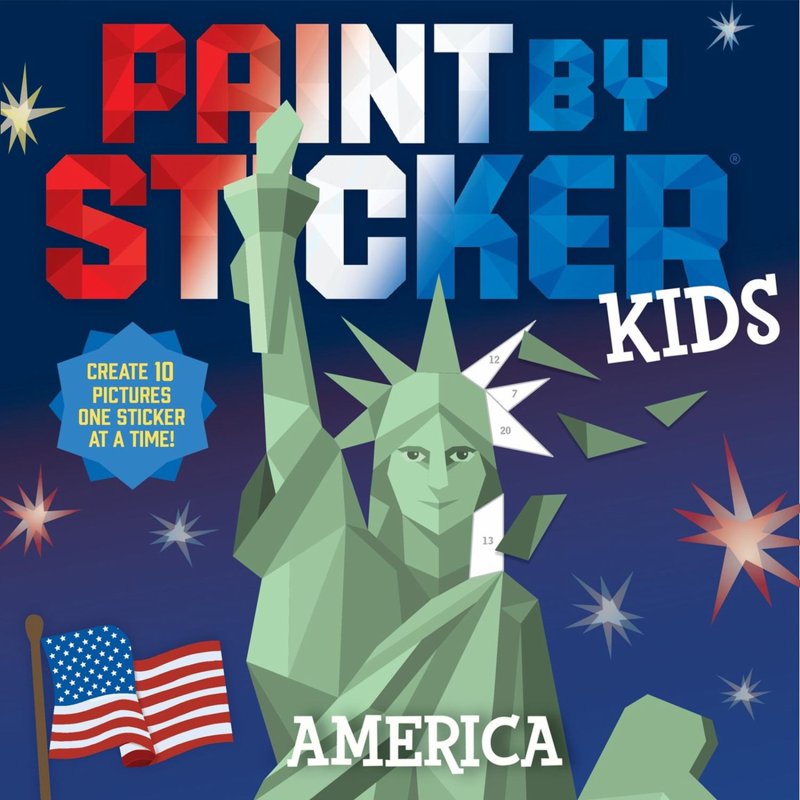 Paint by Sticker Kids America - Fun Sticker Activity Book for Children