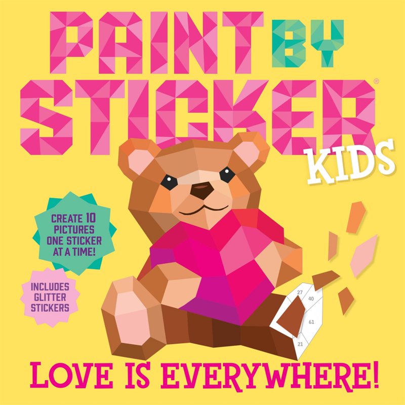 Kids Sticker Art Kit - Create 10 Sparkly Pictures with Glitter Stickers