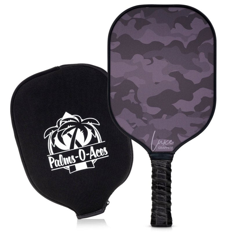 Palms-O-Aces Dark Camo Lightweight Graphite Pickleball Paddle