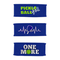 Palms-O-Aces Blue Silicone Pickleball Paddle Grip Bands - 3 Pack (Variation: Blue 3C)